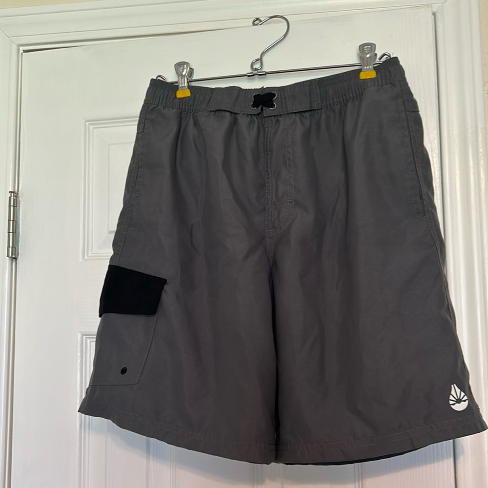 O’rageous Swim Trunks Board Shorts S Gray with‎ Pocket